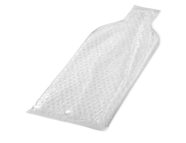 Protetor para garrafa. PVC e plstico bolha.     178 x 437 x 13 mm