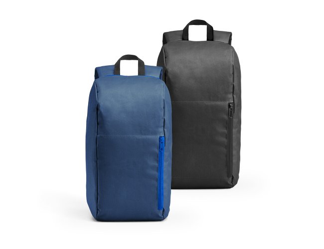 Mochila. 600D. Bolso exterior frontal com zper. Parte posterior almofa
