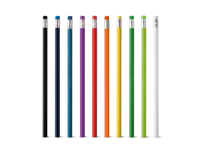 Lpis. Com borracha. Grau de dureza: HB.     7 x 190 mm