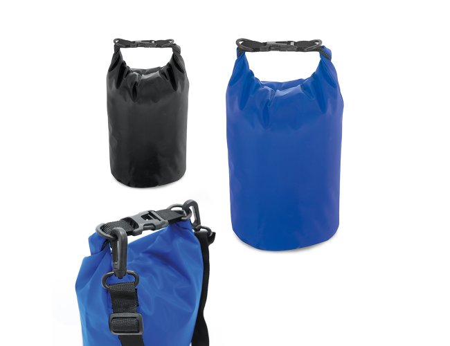 Sacola. Tarpaulin. Impermevel. Com ala ajustvel e capacidade de 3,5/