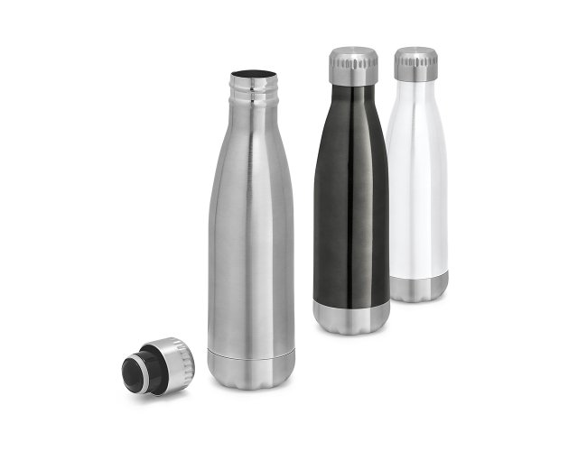 Squeeze. Alumnio. Com parede dupla. Capacidade at 500 ml. Food grade.