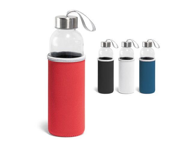 Squeeze. Vidro e ao inox. Capacidade at 520 ml. Fornecido com luva em
