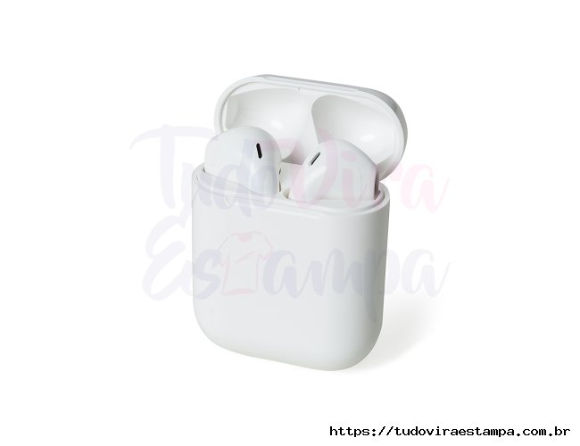 Fone de Ouvido Bluetooth Touch com Case Carregador Brilhante