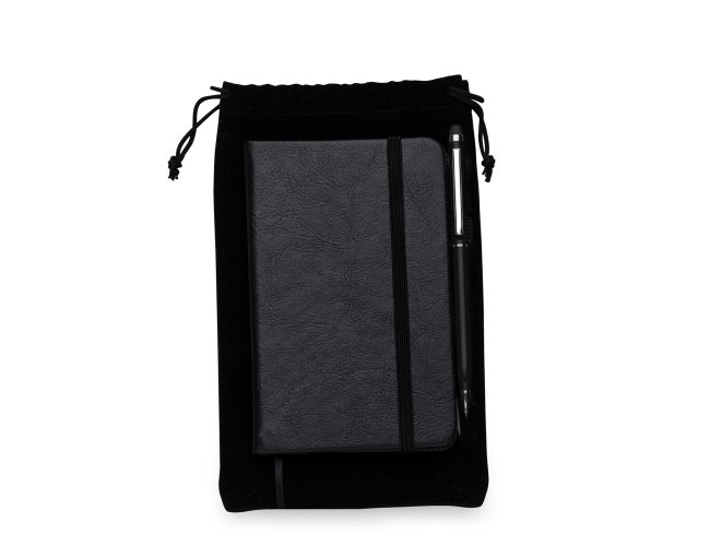 Kit Caderneta tipo Moleskine com Caneta