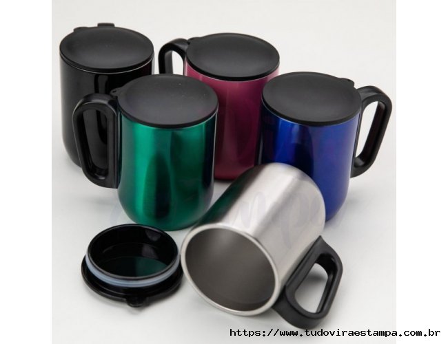 Caneca Inox Parede Dupla 250 ml