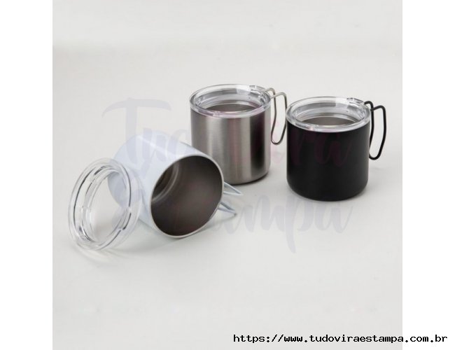 Caneca Inox Parede Dupla 350 ml